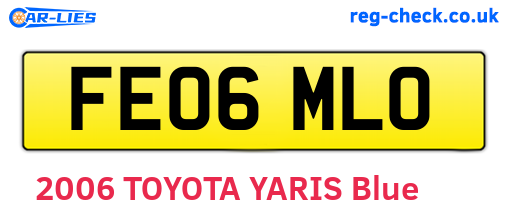 FE06MLO are the vehicle registration plates.