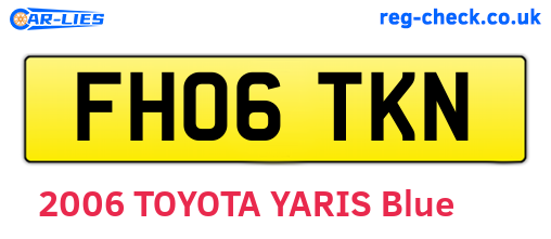 FH06TKN are the vehicle registration plates.