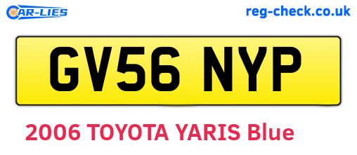 GV56NYP are the vehicle registration plates.