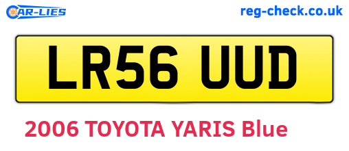 LR56UUD are the vehicle registration plates.
