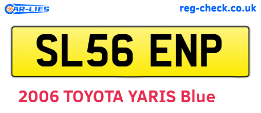 SL56ENP are the vehicle registration plates.