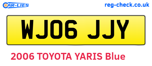 WJ06JJY are the vehicle registration plates.