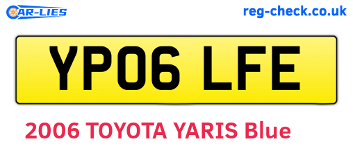 YP06LFE are the vehicle registration plates.