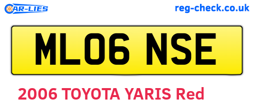 ML06NSE are the vehicle registration plates.