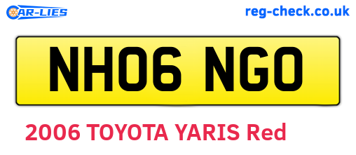 NH06NGO are the vehicle registration plates.