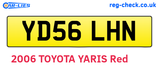 YD56LHN are the vehicle registration plates.