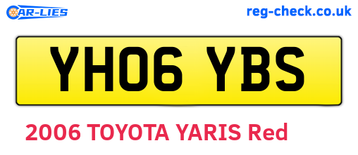 YH06YBS are the vehicle registration plates.
