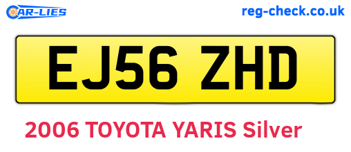 EJ56ZHD are the vehicle registration plates.