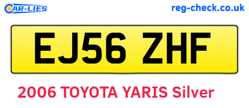 EJ56ZHF are the vehicle registration plates.