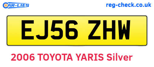 EJ56ZHW are the vehicle registration plates.