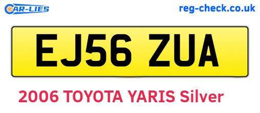 EJ56ZUA are the vehicle registration plates.