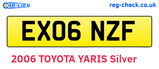 EX06NZF are the vehicle registration plates.