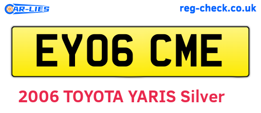 EY06CME are the vehicle registration plates.