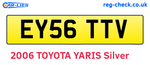 EY56TTV are the vehicle registration plates.