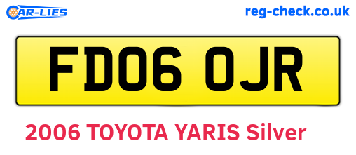 FD06OJR are the vehicle registration plates.