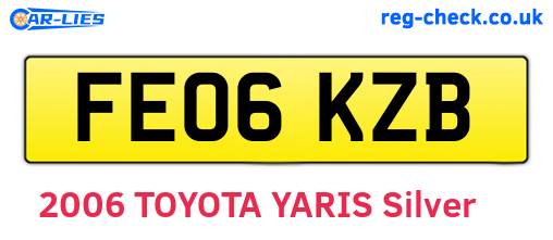 FE06KZB are the vehicle registration plates.