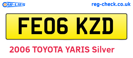 FE06KZD are the vehicle registration plates.