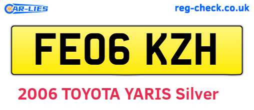 FE06KZH are the vehicle registration plates.