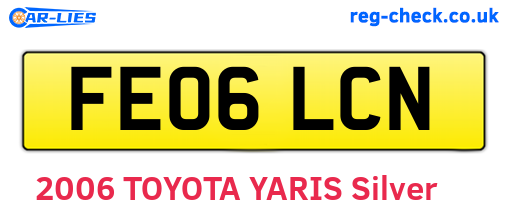 FE06LCN are the vehicle registration plates.