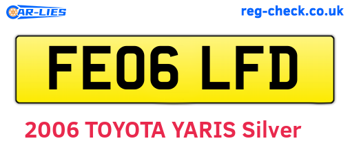 FE06LFD are the vehicle registration plates.