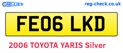 FE06LKD are the vehicle registration plates.
