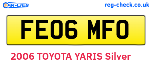 FE06MFO are the vehicle registration plates.