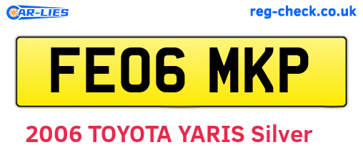 FE06MKP are the vehicle registration plates.