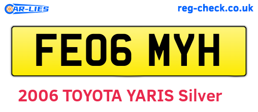 FE06MYH are the vehicle registration plates.