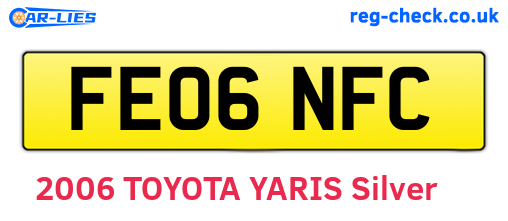 FE06NFC are the vehicle registration plates.