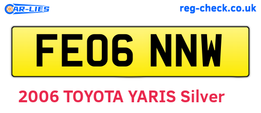 FE06NNW are the vehicle registration plates.