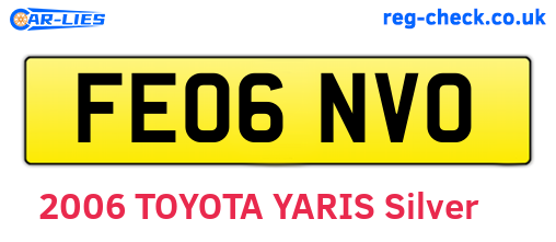 FE06NVO are the vehicle registration plates.