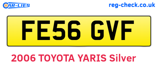 FE56GVF are the vehicle registration plates.