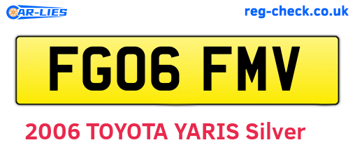 FG06FMV are the vehicle registration plates.