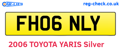FH06NLY are the vehicle registration plates.