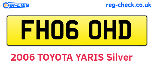 FH06OHD are the vehicle registration plates.