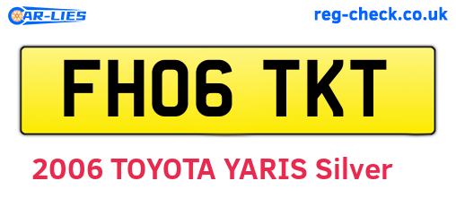 FH06TKT are the vehicle registration plates.