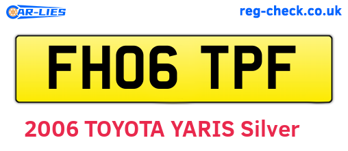 FH06TPF are the vehicle registration plates.