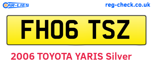 FH06TSZ are the vehicle registration plates.