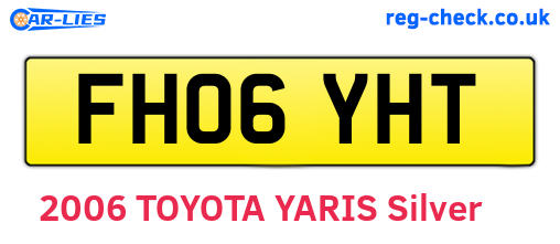 FH06YHT are the vehicle registration plates.