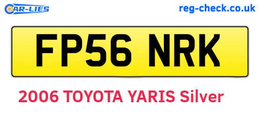 FP56NRK are the vehicle registration plates.