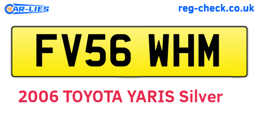 FV56WHM are the vehicle registration plates.