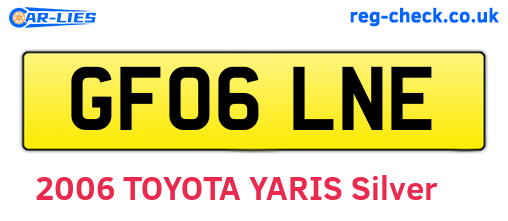 GF06LNE are the vehicle registration plates.