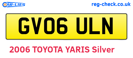 GV06ULN are the vehicle registration plates.