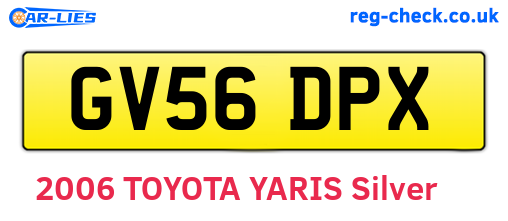 GV56DPX are the vehicle registration plates.