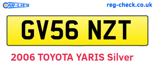 GV56NZT are the vehicle registration plates.