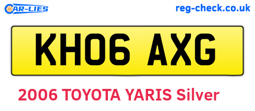 KH06AXG are the vehicle registration plates.