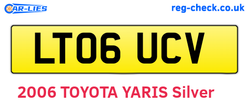 LT06UCV are the vehicle registration plates.