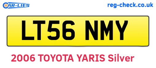 LT56NMY are the vehicle registration plates.