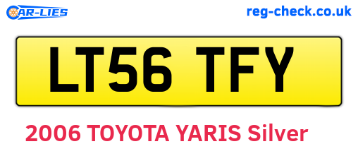 LT56TFY are the vehicle registration plates.