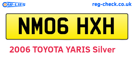 NM06HXH are the vehicle registration plates.